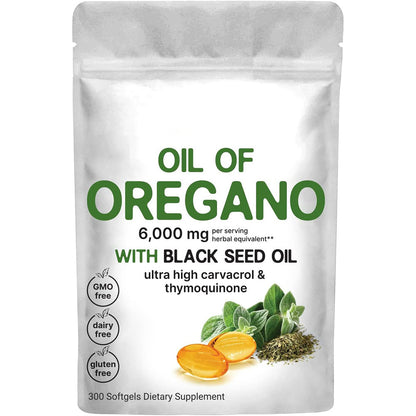 Oregano Oil Soft Capsules in Bag -300 capsules