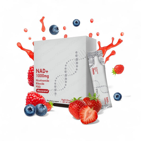 NAD Nicotinamide Riboside PQQ berry flavor beverage 30/box